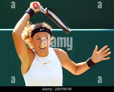 Victoria Azarenka (BLR) lors de son match contre Monica Puig (PUR) troisième jour de l'événement de tennis Boostles au parc Stoke sur 28 juin 2018 à Stoke Poges, Angleterre (photo de Kieran Galvin/NurPhoto) Banque D'Images