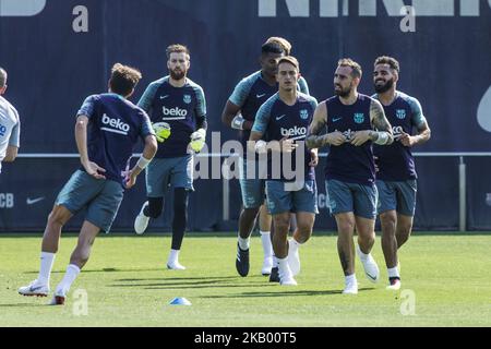 Paco Alcacer d'Espagne lors de la première session de formation du FC Barcelone de la pré saison 2018/2019 de la Liga à Ciutat Esportiva Joan Gamper, Barcelone, le 11 juillet 2018. (Photo par Xavier Bonilla/NurPhoto) Banque D'Images