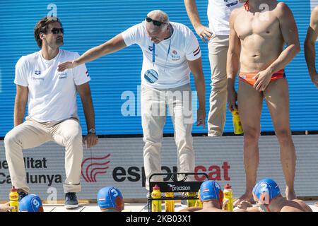 Match entre la Croatie et les pays-Bas correspondant aux championnats européens de water-polo LEN 33rd Barcelone 2018, à Barcelone, Espagne, sur 16 juillet 2018. (Photo par Urbanandsport/NurPhoto) Banque D'Images