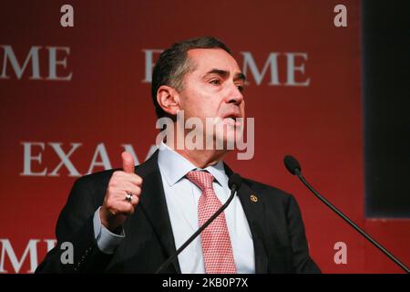 Le ministre de la Cour suprême fédérale (STF), Luis Roberto Barroso, participe au forum d'examen 2018 qui s'est tenu à l'hôtel unique, à São Paulo, sur 03 septembre 2018. L'événement aborde les perspectives pour les entreprises et le développement de l'économie et de l'éducation au cours des quatre prochaines années. (Photo par Dario Oliveira/NurPhoto) Banque D'Images