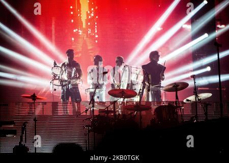 Le groupe américain de rock alternatif imagine Dragons se déroule en direct à Milano Rocks 2018 à Area Expo Experience Rho Milan Italie, sur 6 septembre 2018. (Photo de Roberto Finizio/NurPhoto) Banque D'Images