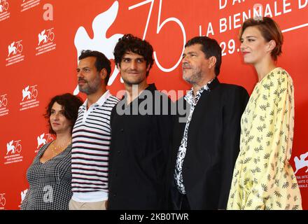 Noemie Lvovsky, Laurent Lafitte, Louis Garrel, Pierre Schoeller et Céline Sallette assistent à la photocall 'One Nation One King (un Peuple et son Roi)' lors du Festival du film de Venise de 75th sur 7 septembre 2018 à Venise, en Italie. (Photo de Matteo Chinellato/NurPhoto) Banque D'Images