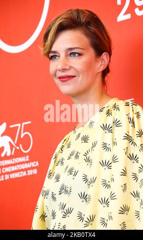 Céline Sallette participe à la photocall 'One Nation One King (un Peuple et son Roi)' lors du Festival du film de Venise de 75th sur 7 septembre 2018 à Venise, en Italie. (Photo de Matteo Chinellato/NurPhoto) Banque D'Images