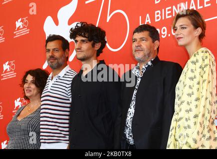 Noemie Lvovsky, Laurent Lafitte, Louis Garrel, Pierre Schoeller et Céline Sallette assistent à la photocall 'One Nation One King (un Peuple et son Roi)' lors du Festival du film de Venise de 75th sur 7 septembre 2018 à Venise, en Italie. (Photo de Matteo Chinellato/NurPhoto) Banque D'Images