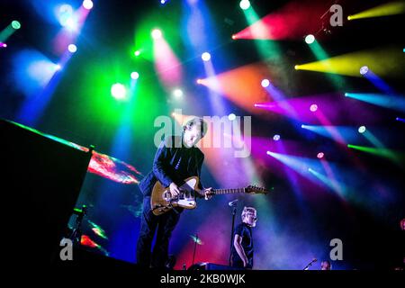 Le groupe de rock américain The National Performing live at Milano Rocks 2018 at Area Expo Experience Rho à Milan, Italie, sur 7 septembre 2018. (Photo de Roberto Finizio/NurPhoto) Banque D'Images