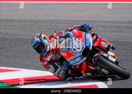 #04 ANDREA DOVIZIOSO de l'Italie, équipe Ducati, Ducati Desmosedici GP18, Gran Premio Octo di Misano Adriatico e della Riviera di Rimini, pendant le samedi QP au circuit mondial Marco Simoncelli à Misano Adriatico, Espagne sur 8 septembre 2018; Pour la manche 13th du Championnat du monde MotoGP, de 7 septembre à 9th (photo de Felice Monteleone/NurPhoto) Banque D'Images