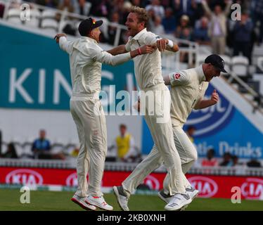 Stuart Broad, en Angleterre, célèbre le LBW sur Vilat Kohli, en Inde, au cours du quatrième jour du test de la série 5th de Specsavers International, qui a lieu entre l'Angleterre et l'Inde, à Kia Oval Ground, Londres, en Angleterre, le 10 septembre 2018. (Photo par action Foto Sport/NurPhoto) Banque D'Images