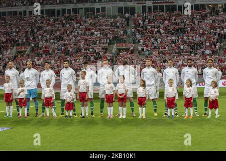 Équipe nationale irlandaise de football lors du match international amical entre la Pologne et la République d'Irlande au stade de Wroclaw à Wroclaw, Pologne sur 11 septembre 2018 (photo d'Andrew Surma/NurPhoto) Banque D'Images