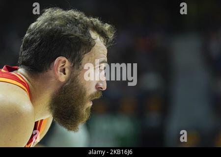 Sergio Rodrguez d'Espagne en action lors du match de qualification de la coupe du monde de basket-ball 2019 de la FIBA entre l'Espagne et la Lettonie au centre WiZink de Madrid, Espagne, 17 septembre 2018 (photo d'Oscar Gonzalez/NurPhoto) Banque D'Images