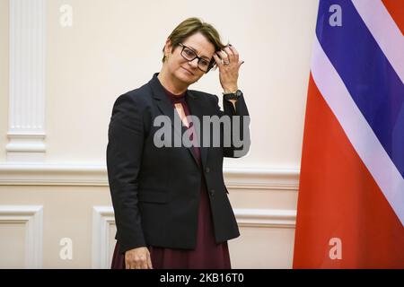 Président du Storting (Parlement de Norvège), Tone Wilhelmsen Troen, lors d'une visite à Kiev, en Ukraine. 18-09-2018 (photo de Maxym Marusenko/NurPhoto) Banque D'Images