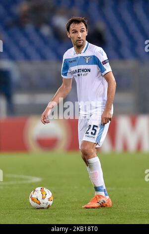 Milan Badelj du Latium lors du match de l'UEFA Europa League Group Stage entre Lazio et Apollon Limassol au Stadio Olimpico, Rome, Italie, le 20 septembre 2018. (Photo de Giuseppe Maffia/NurPhoto) Banque D'Images