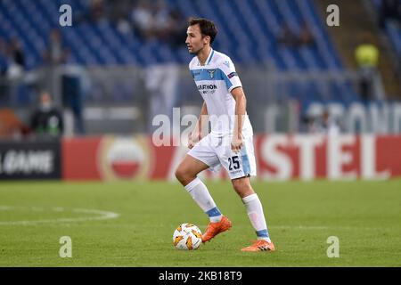 Milan Badelj du Latium lors du match de l'UEFA Europa League Group Stage entre Lazio et Apollon Limassol au Stadio Olimpico, Rome, Italie, le 20 septembre 2018. (Photo de Giuseppe Maffia/NurPhoto) Banque D'Images