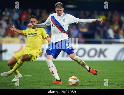 Kyle Lafferty du FC Rangers marque un but lors du match de l'UEFA Europa League Group G entre le FC Villarreal et le FC Rangers au stade la Ceramica sur 20 septembre 2018 à Vila-Real, en Espagne. (Photo de Maria Jose Segovia/NurPhoto) Banque D'Images