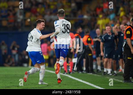 Kyle Lafferty du FC Rangers célèbre un but lors du match de l'UEFA Europa League Group G entre le FC Villarreal et le FC Rangers au stade de la Ceramica sur 20 septembre 2018 à Vila-Real, en Espagne. (Photo de Maria Jose Segovia/NurPhoto) Banque D'Images