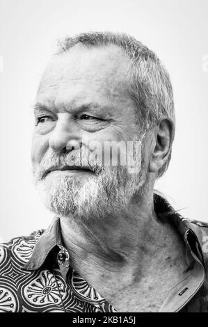 Terry Gilliam, scénariste, réalisateur et acteur britannique d'origine américaine, assiste à la photo « l'homme qui a tué Don Quichotte (l'uomo che uccie Don Chisciotte) » sur la terrasse de l'hôtel Bernini sur 21 septembre 2018 à Rome, en Italie. (Photo par Luca Carlino/NurPhoto) Banque D'Images