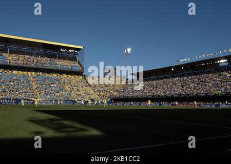 Vue générale du jeu pendant le match de la Liga entre Villarreal CF et Valencia CF à l'Estadio de la Ceramica sur 23 septembre 2018 à Vila-Real, Espagne (photo de David Aliaga/NurPhoto) Banque D'Images