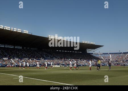 Vue générale du jeu pendant le match de la Liga entre Levante UD et Sevilla FC à Ciutat de Valencia sur 23 septembre 2018 à Valence, Espagne (photo de David Aliaga/NurPhoto) Banque D'Images