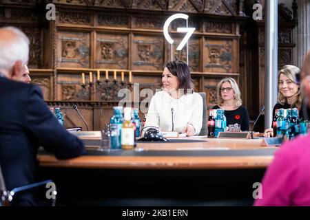 Münster, Allemagne. 03rd novembre 2022. Annalena Baerbock, ministre fédérale des Affaires étrangères, prise lors de la réunion des G7 ministres des Affaires étrangères à Muenster, 3 novembre 2022. Credit: dpa/Alay Live News Banque D'Images