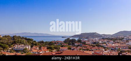 Vue panoramique sur la ville de Datca. Datca, Mugla, Turquie . Banque D'Images