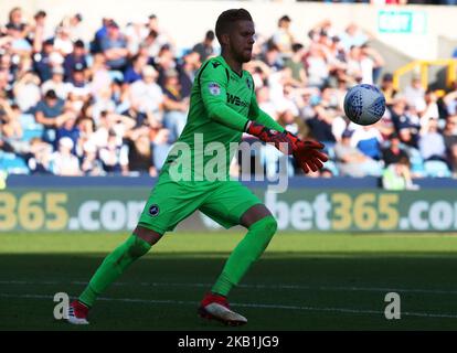 Londres, Angleterre. 29 sept. 2018 Ben Amos de Millwall lors du match de championnat Sky Bet entre Millwall et Sheffield United au Den Ground, Londres. (Photo par action Foto Sport/NurPhoto) Banque D'Images