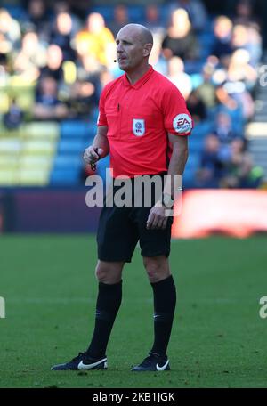 Londres, Angleterre. 29 sept. 2018 Referee Andy Davies lors du match de championnat Sky Bet entre Millwall et Sheffield United au Den Ground, Londres. (Photo par action Foto Sport/NurPhoto) Banque D'Images