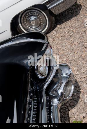 Voiture de luxe américaine classique Fleetwood 1958 de Cadillac Banque D'Images