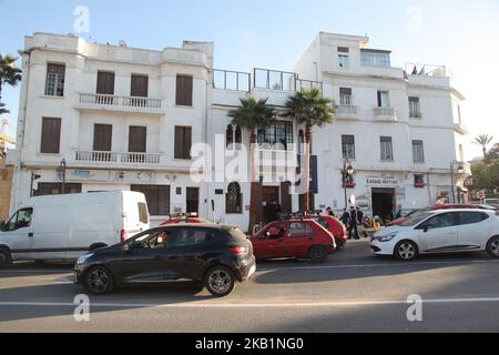 Le bâtiment qui abrite le célèbre Rick's Cafe du film hollywoodien Casablanca à Casablanca, Maroc, Afrique. (Photo de Creative Touch Imaging Ltd./NurPhoto) Banque D'Images