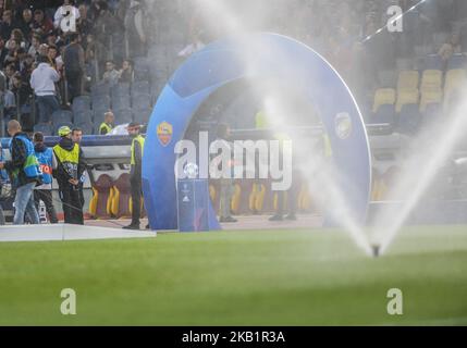 Lors du match de la Ligue des champions de l'UEFA, groupe G entre AS Roma et Viktoria Plzen au stade olympique le 02 octobre 2018 à Rome, en Italie. (Photo par Silvia Lore/NurPhoto) Banque D'Images