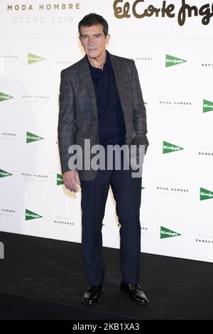 Antonio Banderas participe à la collection d'automne 2018 hommes « El Corte Inglés » à Madrid sur 5 octobre 2018 (photo de Gabriel Maseda/NurPhoto) Banque D'Images