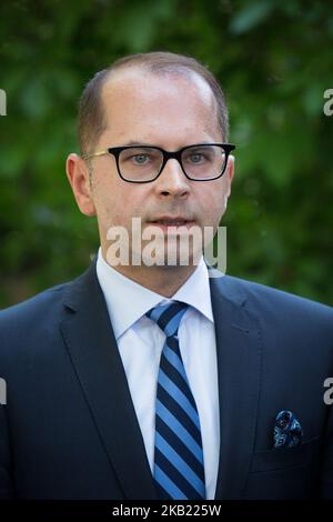 Michal Szczerba à Varsovie, Pologne, le 30 mai 2018 (photo de Mateusz Wlodarczyk/NurPhoto) Banque D'Images