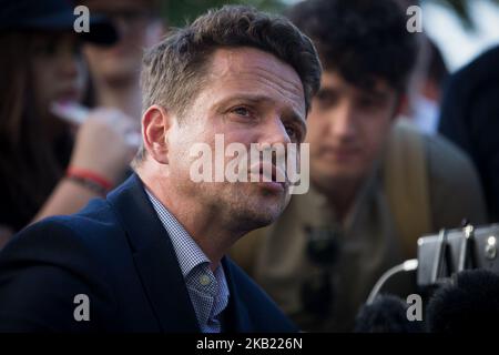 Rafal Trzaskowski à Varsovie, Pologne, le 29 mai 2018 (photo de Mateusz Wlodarczyk/NurPhoto) Banque D'Images