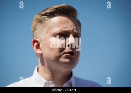 Jakub Stefaniak à Varsovie, Pologne, le 30 mai 2018 (photo de Mateusz Wlodarczyk/NurPhoto) Banque D'Images