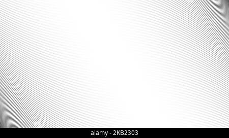Arrière-plan de lignes ondulées. Texture des rayures grises abstraites. Papier peint à lignes incurvées et déformées. Modèle de conception minimaliste Illustration de Vecteur