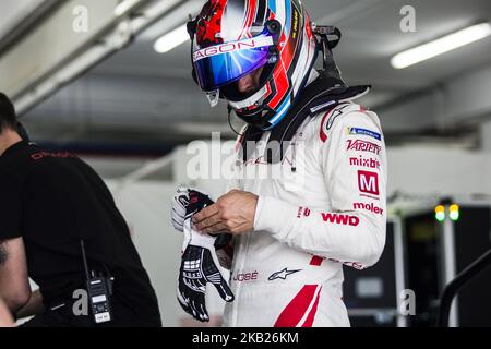 LOPEZ Jose Maria (arg), portrait de l'équipe GEOX DRAGON lors des essais officiels d'avant-saison de Formule E au circuit Ricardo Tormo à Valence sur 16 octobre, 17, 18 et 19, 2018. (Photo par Xavier Bonilla/NurPhoto) Banque D'Images