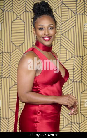 Londres, Royaume-Uni . 3 novembre 2022 . Alexandra Burke photographiée à la première européenne de Black Panther: Wakanda Forever tenue au Cineworld Leicester Square. Crédit : Alan D West/Alamy Live News/Alamy Live News Banque D'Images