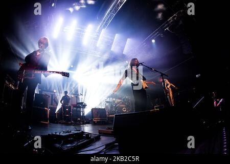 Le groupe italien de rock indépendant Marlene Kuntz se faisant en direct à Magazzini Generali Milan Italie (photo de Roberto Finizio/NurPhoto) Banque D'Images