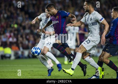 12 Rahinha du Brésil du FC Barcelone marquant le premier but du match lors du match de l'UEFA Champions League entre le FC Barcelone et le FC Internazionale Milano au Camp Nou Stadium, à Barcelone, le 24 octobre 2018. (Photo par Xavier Bonilla/NurPhoto) Banque D'Images