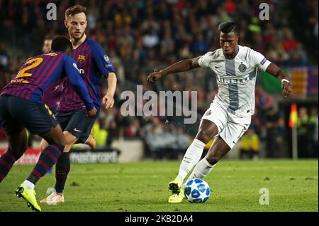 Keita Balde lors du match entre le FC Barcelone et Inter, correspondant à la semaine 3 de la phase de groupe de l'UEFA Champions Leage, joué au Camp Nou Stadium, le 24th octobre 2018, à Barcelone, Espagne. -- (photo par Urbanandsport/NurPhoto) Banque D'Images