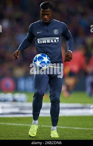 Keita Balde du FC Internazionale en action lors du match B de la Ligue des champions de l'UEFA entre le FC Barcelone et le FC Internazionale au Camp Nou on 24 octobre 2018 à Barcelone, Espagne (photo de Sergio Lopez/NurPhoto) Banque D'Images