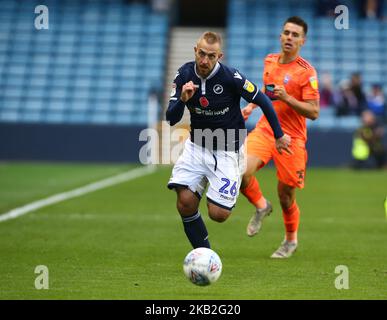 Londres, Royaume-Uni. 27 octobre 2018 Jiri Skalak de Millwall pendant le match de championnat Sky Bet entre Millwall et Ipswich Town au Den Ground, Londres. (Photo par action Foto Sport/NurPhoto) Banque D'Images