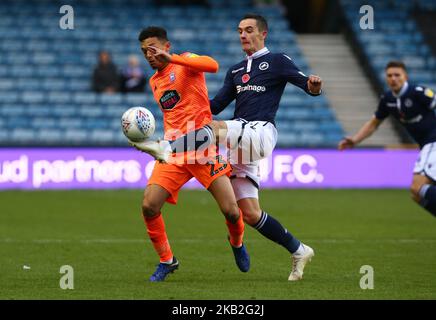 Londres, Royaume-Uni. 27 octobre 2018 Shaun Williams de Millwall lors du match de championnat Sky Bet entre Millwall et Ipswich Town au Den Ground, Londres. (Photo par action Foto Sport/NurPhoto) Banque D'Images