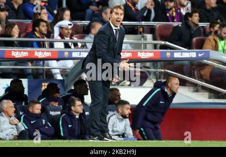 Julen Lopetegui pendant le match entre le FC Barcelone et le Real Madrid CF, correspondant à la semaine 10 de la Liga Santander, joué au Camp Nou, le 28th octobre 2018, à Barcelone, Espagne. -- (photo par Urbanandsport/NurPhoto) Banque D'Images