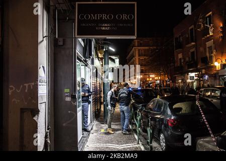 Embuscade de la Camorra à San Giovanni a Teduccio, Naples est. Un mort Salvatore Soropago a été blessé pour vol et a 37 ans et un censeur blessé de 1997, Naples, Italie octobre le 30,2018 (photo de Paolo Manzo/NurPhoto) Banque D'Images