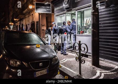 Embuscade de la Camorra à San Giovanni a Teduccio, Naples est. Un mort Salvatore Soropago a été blessé pour vol et a 37 ans et un censeur blessé de 1997, Naples, Italie octobre le 30,2018 (photo de Paolo Manzo/NurPhoto) Banque D'Images