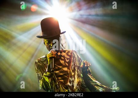 Skye Edwards, du groupe électronique anglais Morcheeba, se présentant en direct à Alcatraz à Milan, en Italie, sur 5 novembre 2018. (Photo de Roberto Finizio/NurPhoto) Banque D'Images