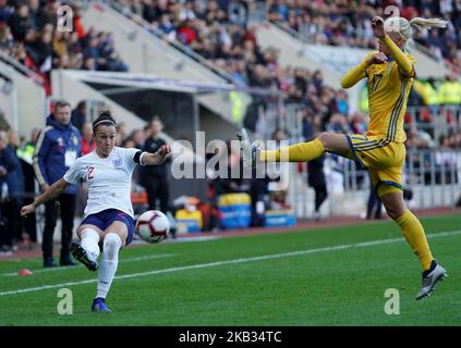 Rotherham, Royaume-Uni, 11 novembre 2018. Lucy Bronze of England Women lors du match international féminin entre England Women et Sweden Women au New York Stadium Rotherham, Angleterre, le 11 novembre 2018. (Photo par action Foto Sport/NurPhoto) Banque D'Images