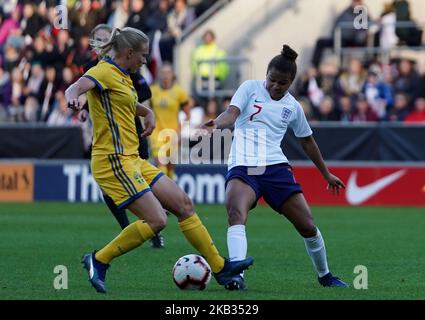 Rotherham, Royaume-Uni, 11 novembre 2018. Nikita Parris of England Women lors du match international féminin entre les femmes d'Angleterre et les femmes de Suède au stade de New York Rotherham, en Angleterre, le 11 novembre 2018. (Photo par action Foto Sport/NurPhoto) Banque D'Images