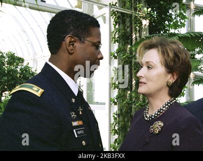 LE CANDIDAT MANCHURIEN, DENZEL WASHINGTON, MERYL STREEP, 2004 Banque D'Images