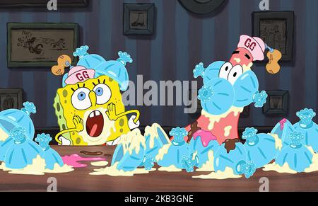 LE FILM SPONGEBOB SQUAREPANTS, SPONGEBOB, PATRICK, 2004 Banque D'Images