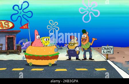 LE FILM SPONGEBOB SQUAREPANTS, PATRICK, SPONGEBOB, 2004 Banque D'Images